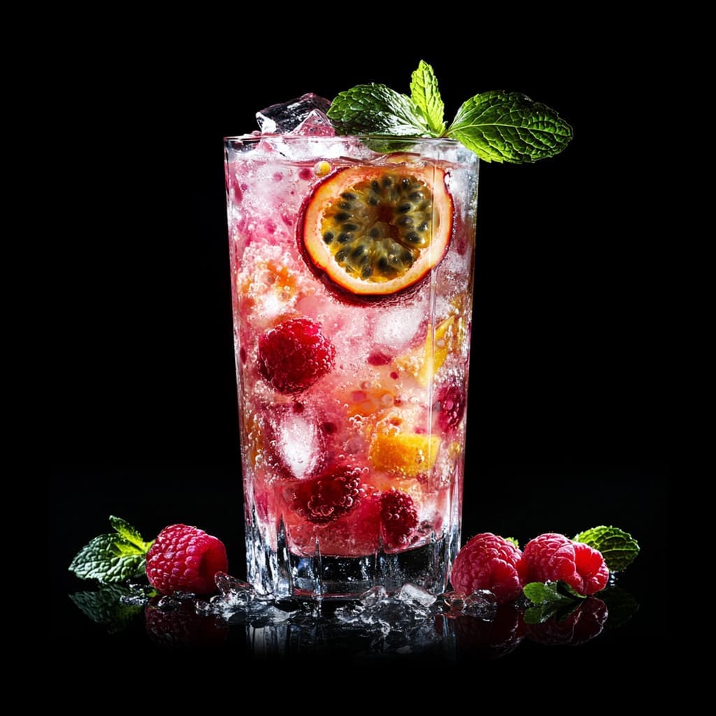 малина-маракуйя cocktail