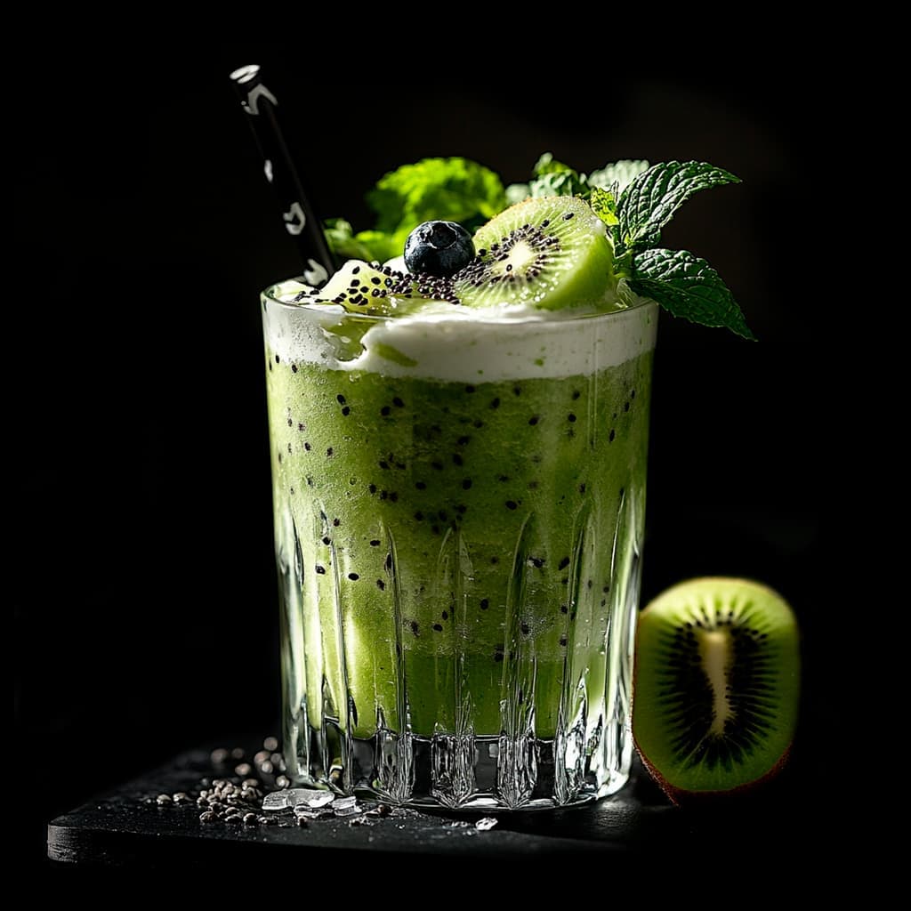 киви с йогуртом smoothie